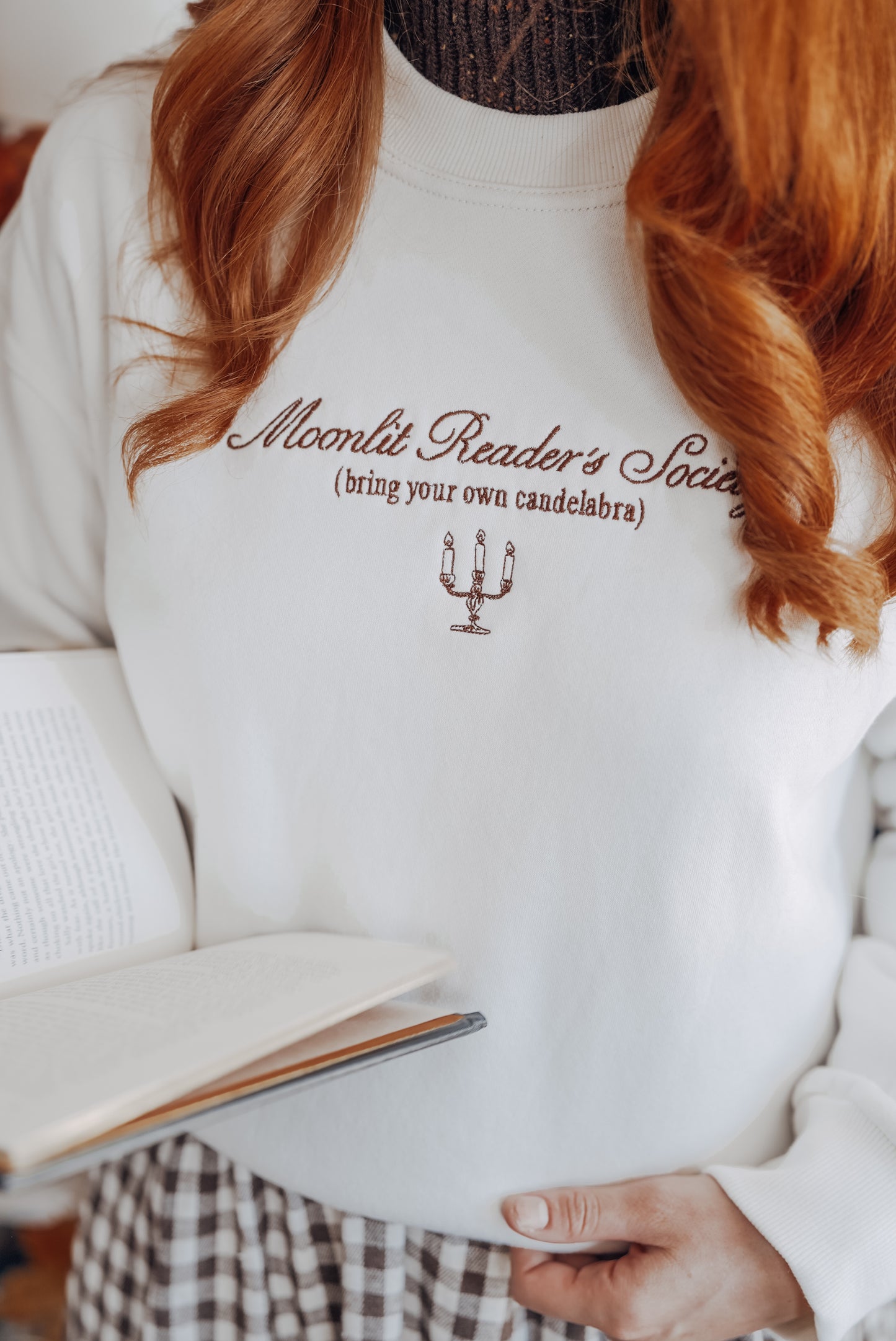 Moonlit Reader's Society (Book Pages Off-White)